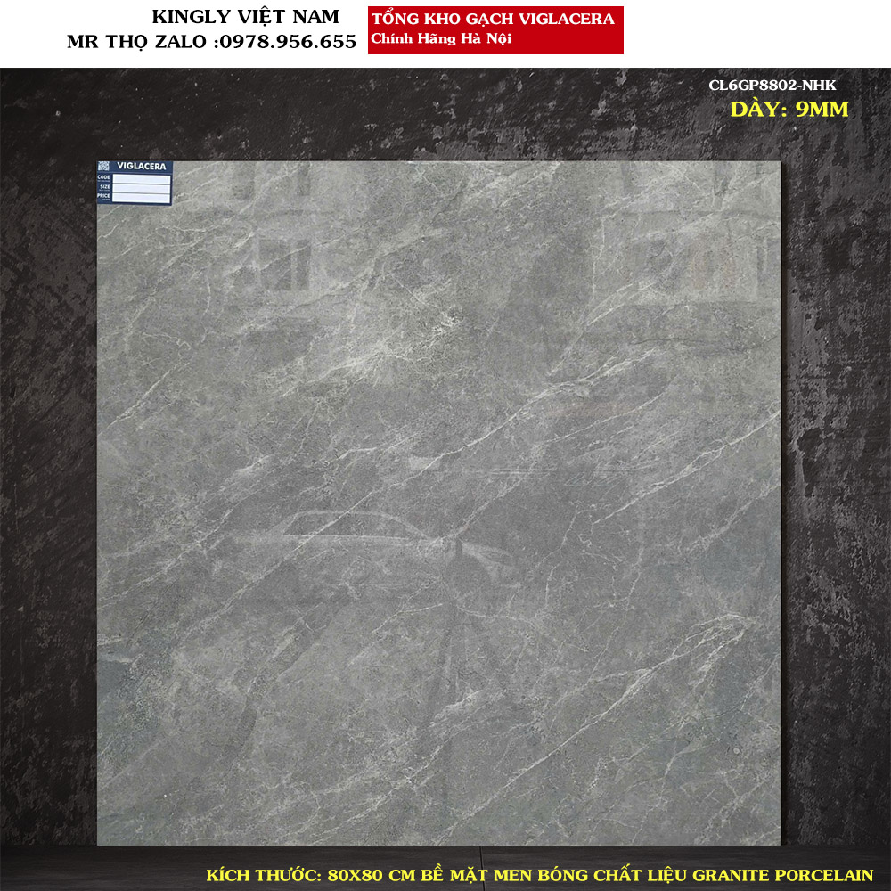 Gạch lát nền Viglacera 80x80 CL6GP8802 Loại A1